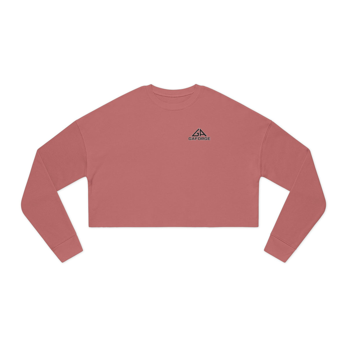 Gaforge Logo Cropped Sweatshirt — Women's Casual Branded Crewneck