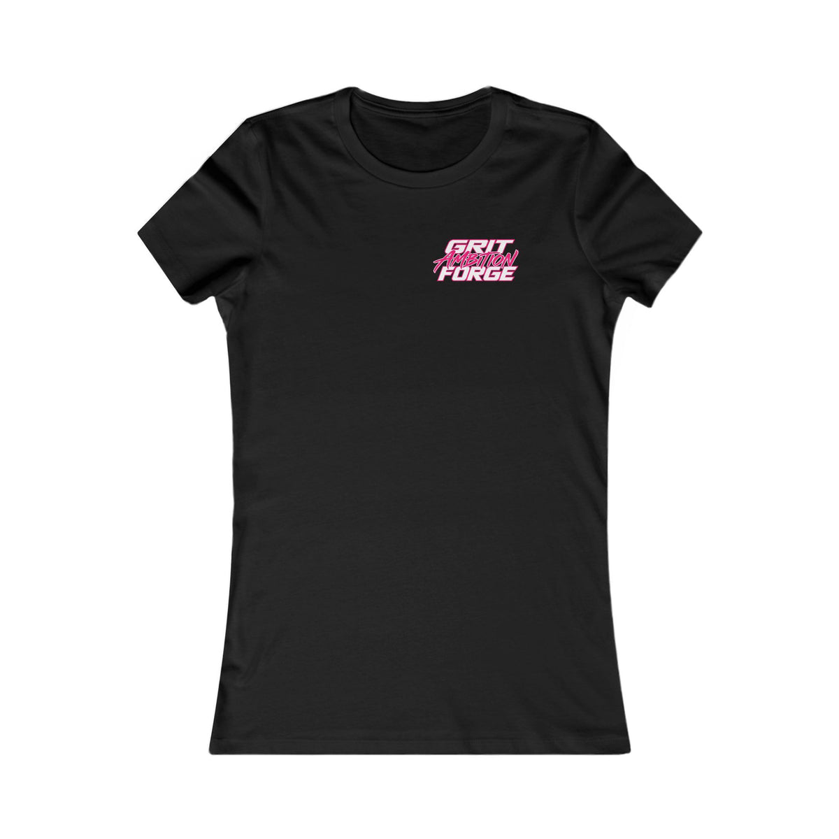 GAFORGE Women’s Graphic Tee — 'Grit Forge' Pink Logo