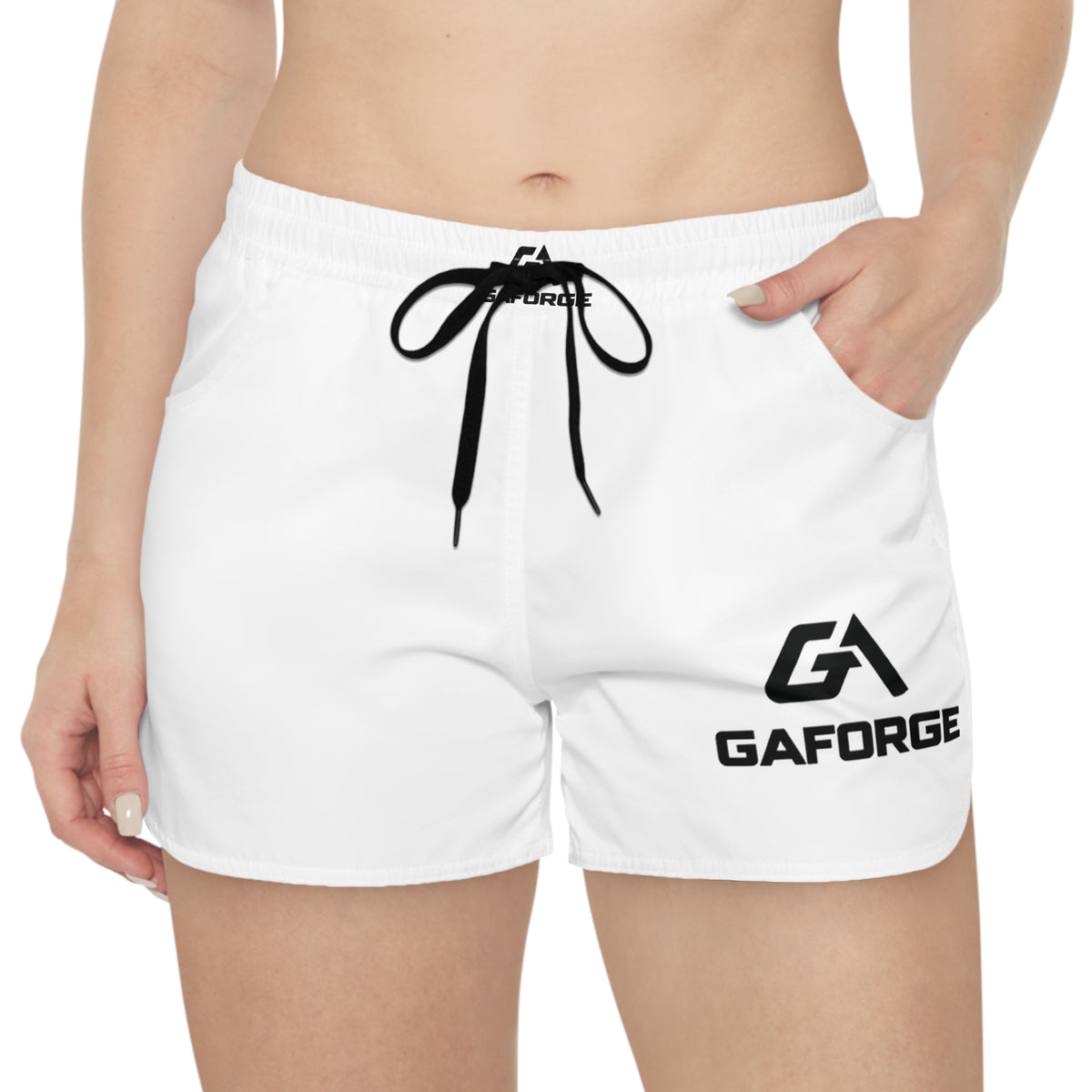 Athletic Women's Shorts — GAFORGE Logo Casual Lounge & Workout Shorts