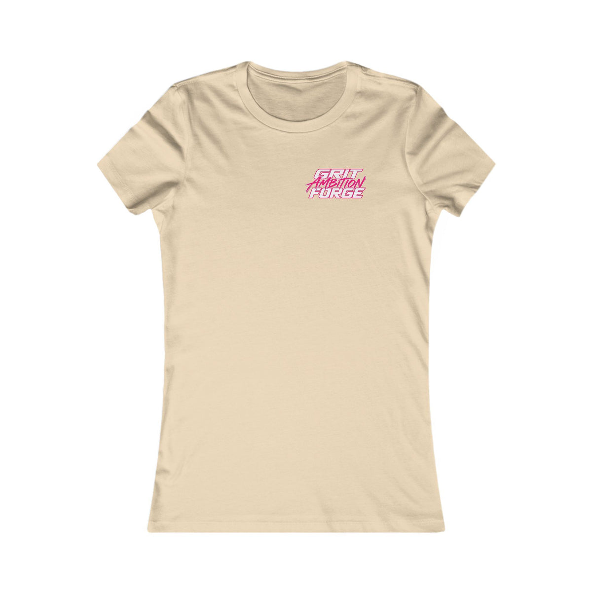 GAFORGE Women’s Graphic Tee — 'Grit Forge' Pink Logo