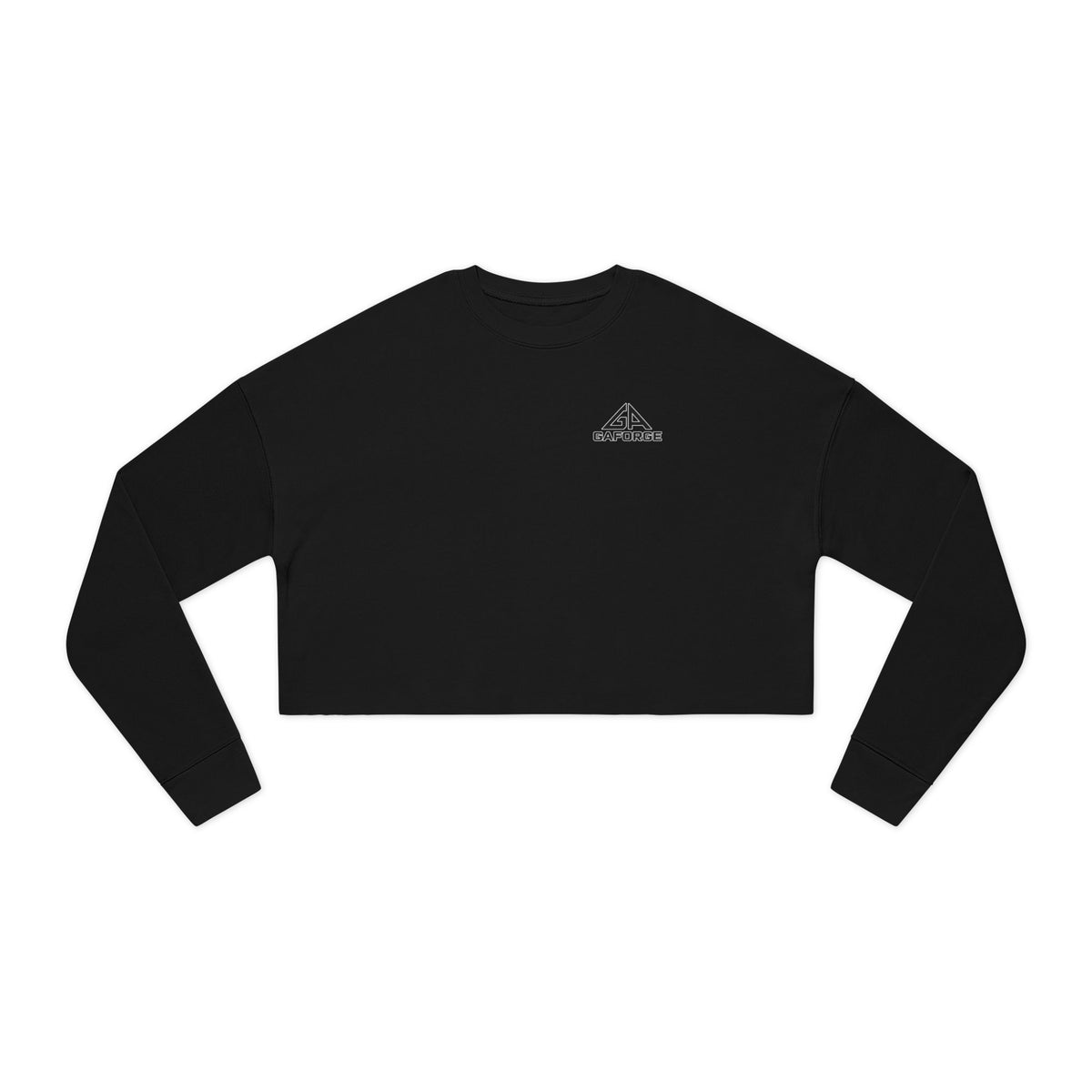 Gaforge Logo Cropped Sweatshirt — Women's Casual Branded Crewneck