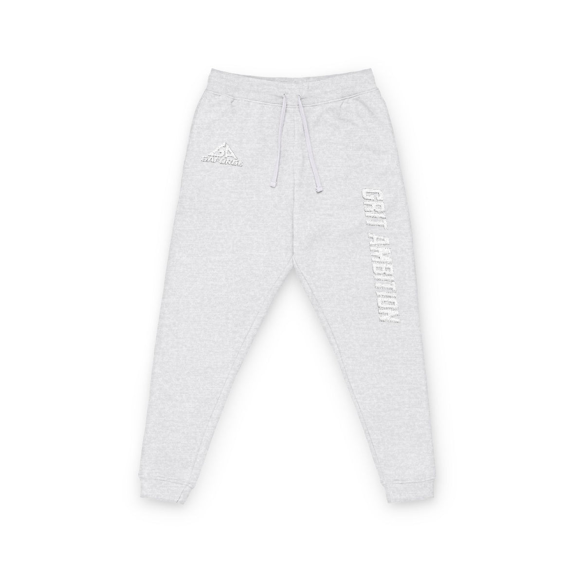 Crew Ambition Embroidered Fleece Joggers — Casual Athletic Sweatpants