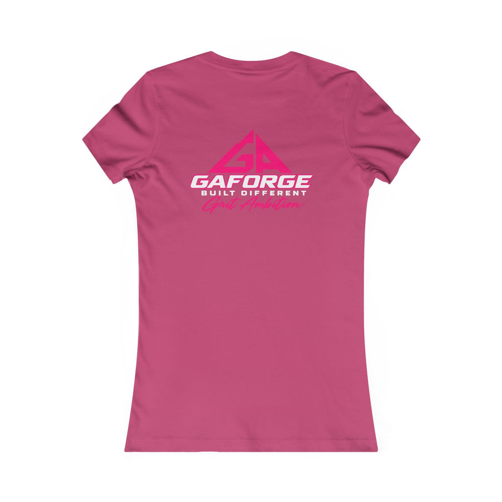GAFORGE Women’s Graphic Tee — 'Grit Forge' Pink Logo