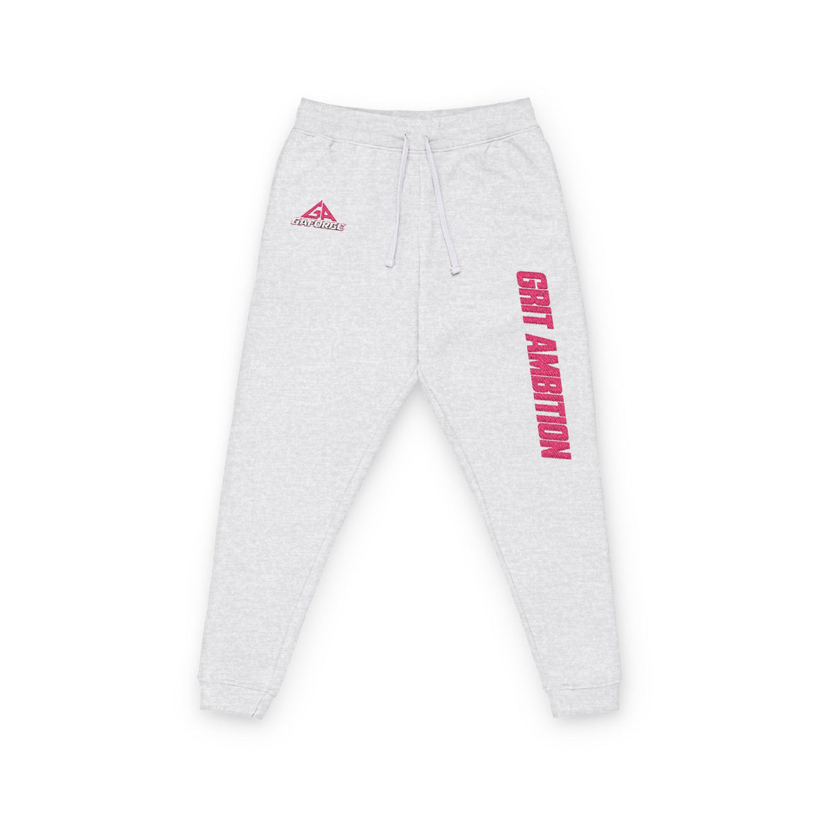 Embroidered 'Stay Hectic' Fleece Joggers — Casual Athletic Streetwear