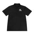 Gaforge Logo Men’s Sport Polo — Performance Black Golf Polo