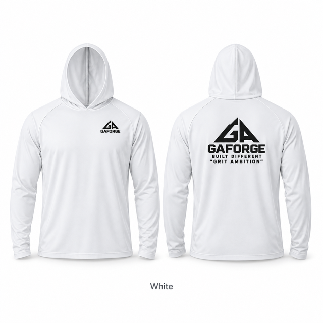 Solar Logo Hoodie — GAForge 'Grit Ambition' Pullover