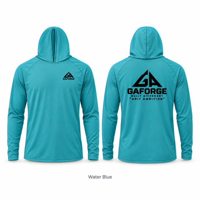 Solar Logo Hoodie — GAForge 'Grit Ambition' Pullover