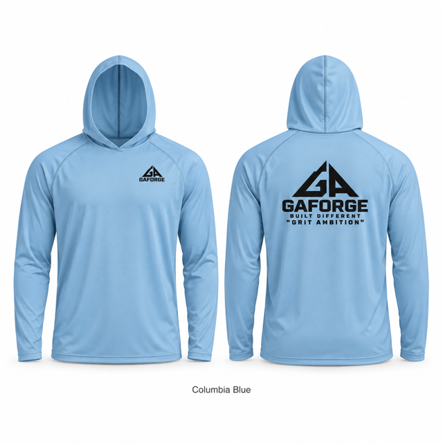 Solar Logo Hoodie — GAForge 'Grit Ambition' Pullover