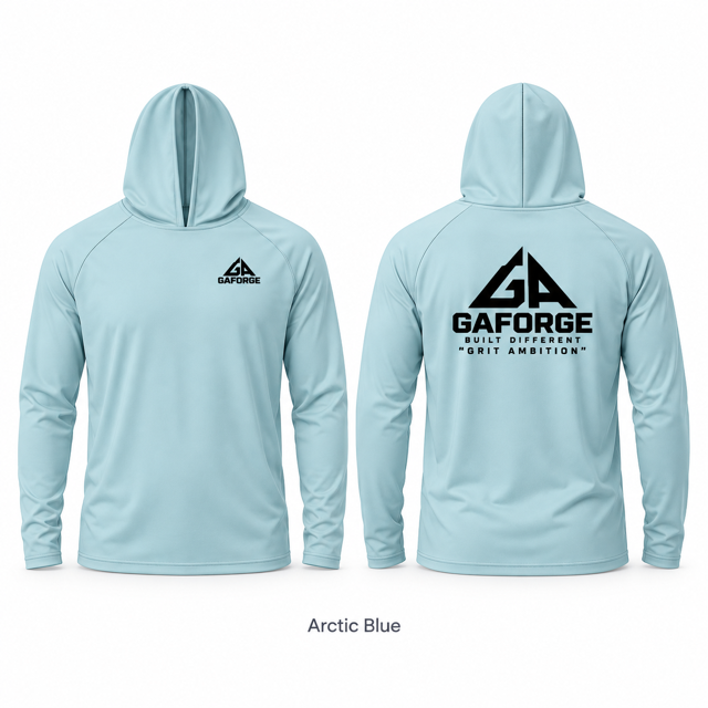 Solar Logo Hoodie — GAForge 'Grit Ambition' Pullover