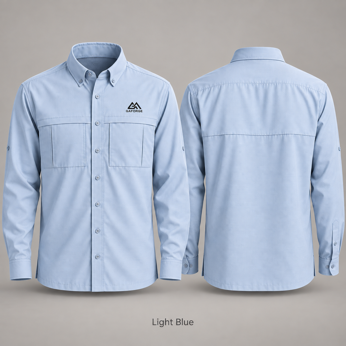 Men's Embroidered Long Sleeve UV Daybreak Button-Up Shirt