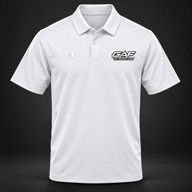 Embroidered Men's Performance Polo - White Under Armour® Golf Shirt