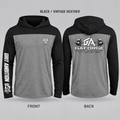 Gym Logo Hoodie — 'GAForge' Barbell Chest & Back Print