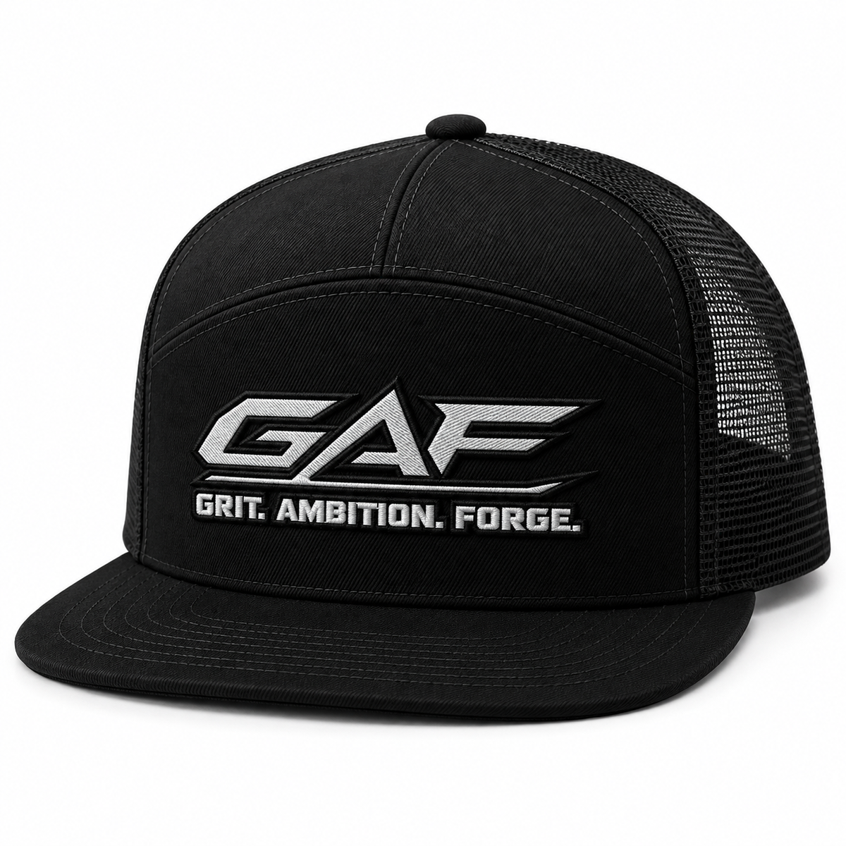 GAF “Grit. Ambition. Forge.” 7-Panel Trucker Cap