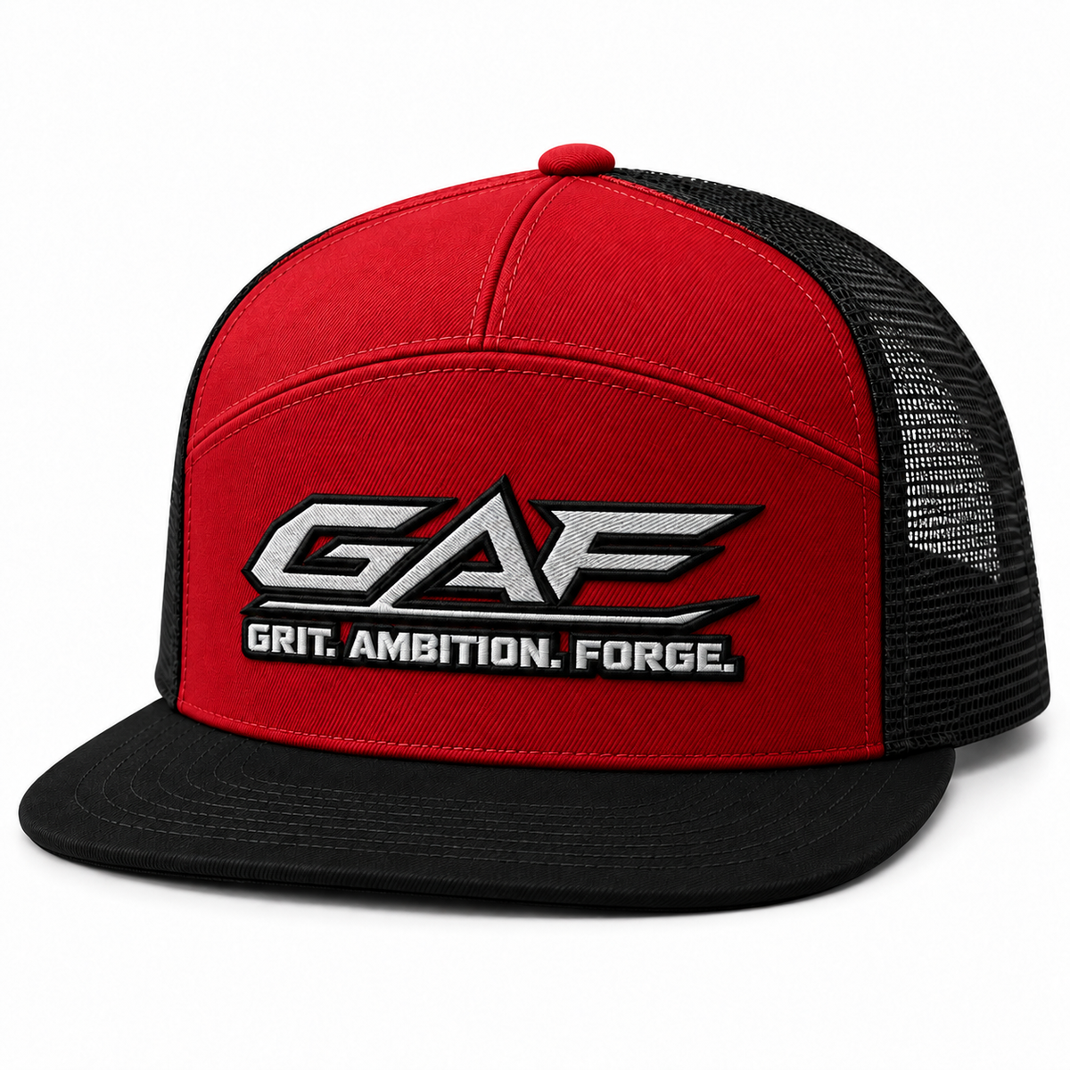 GAF “Grit. Ambition. Forge.” 7-Panel Trucker Cap