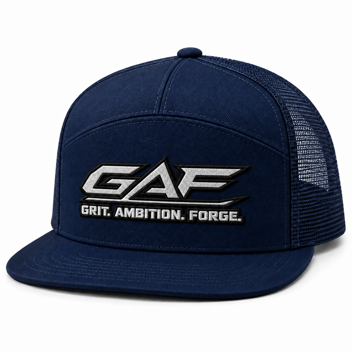 GAF “Grit. Ambition. Forge.” 7-Panel Trucker Cap