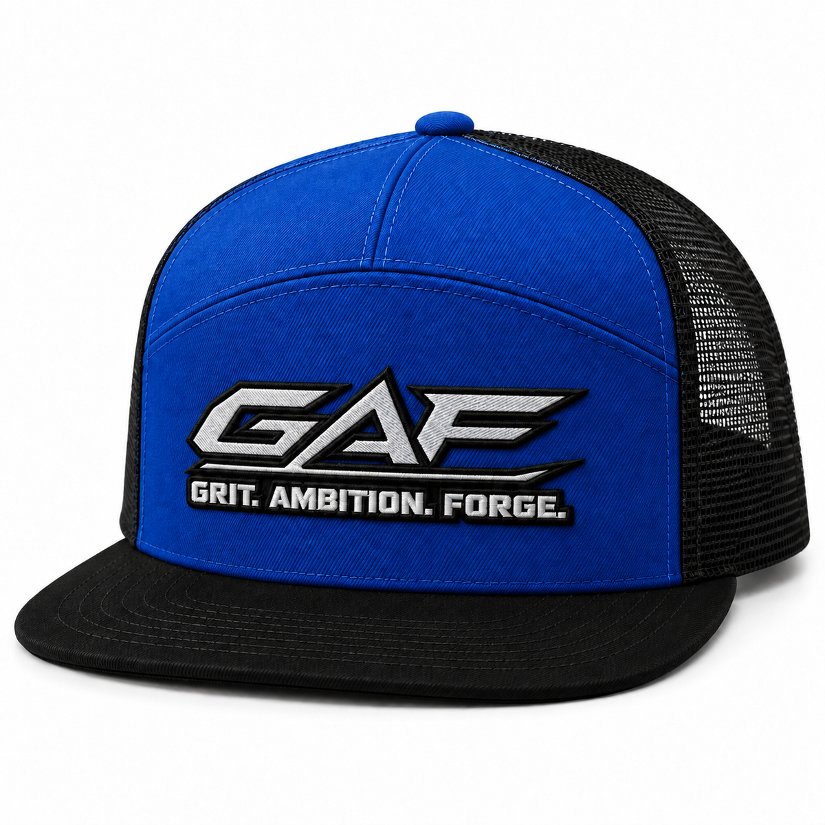 GAF “Grit. Ambition. Forge.” 7-Panel Trucker Cap