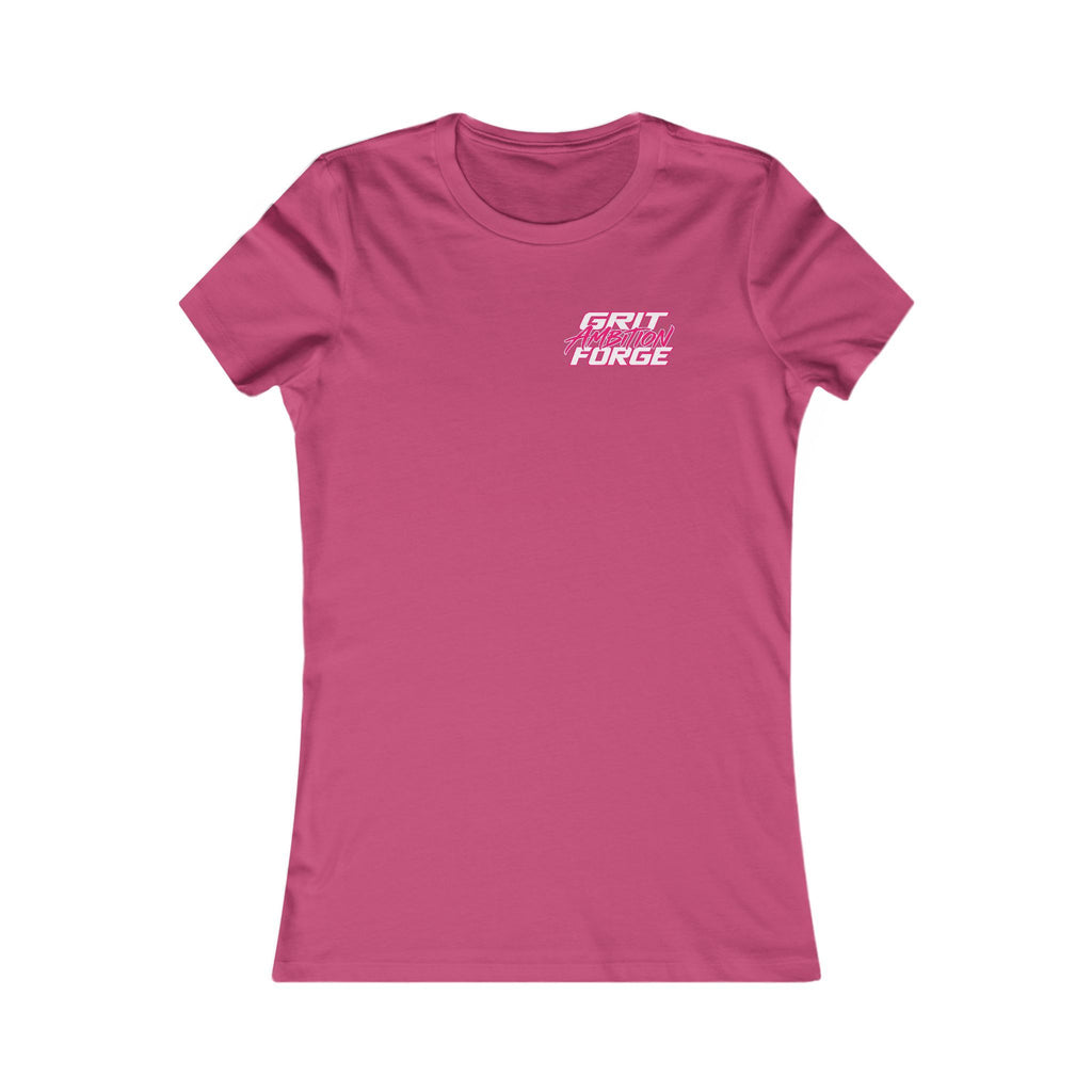 GAFORGE Women’s Graphic Tee — 'Grit Forge' Pink Logo