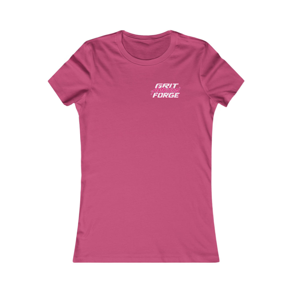 GAFORGE Women’s Graphic Tee — 'Grit Forge' Pink Logo