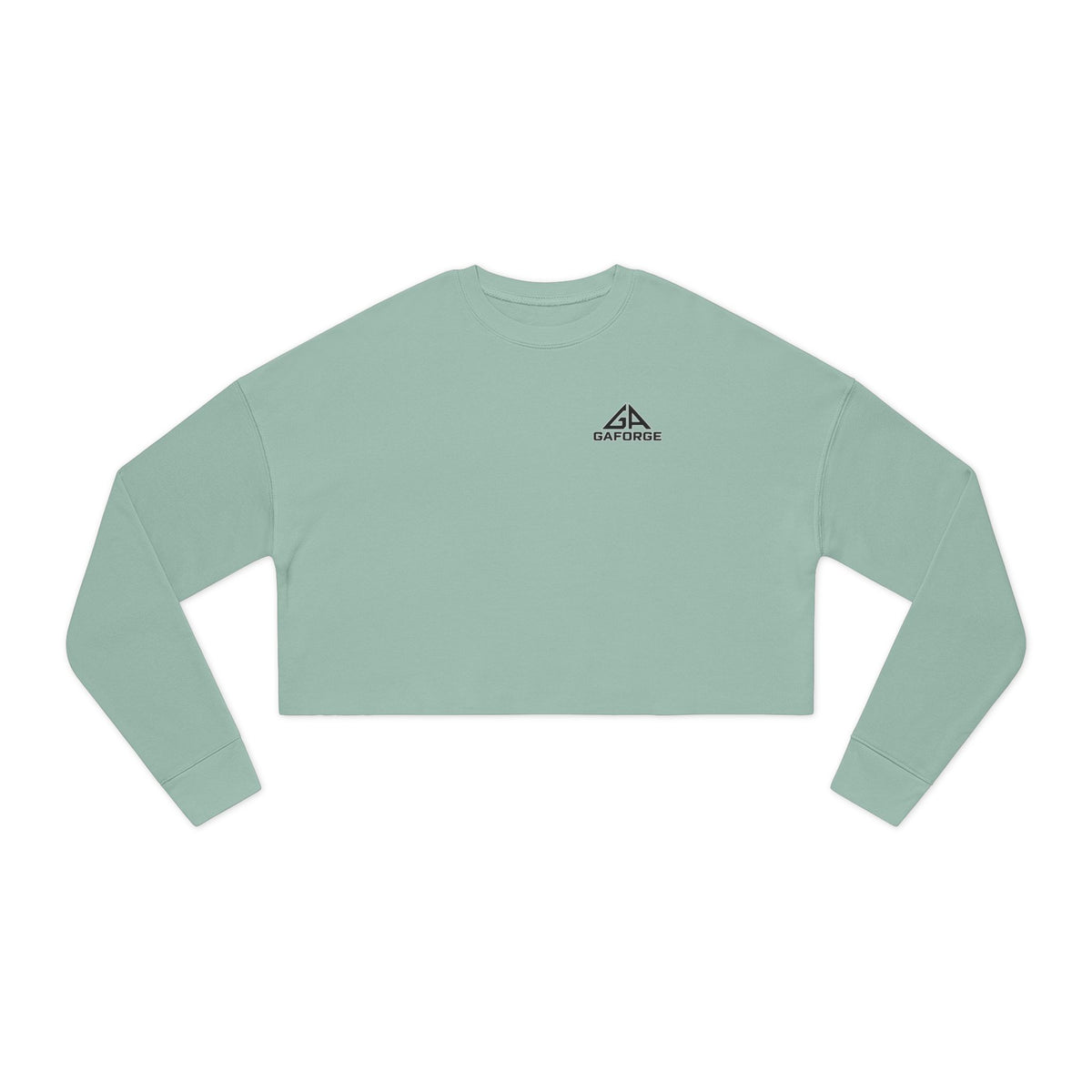 Gaforge Logo Cropped Sweatshirt — Women's Casual Branded Crewneck