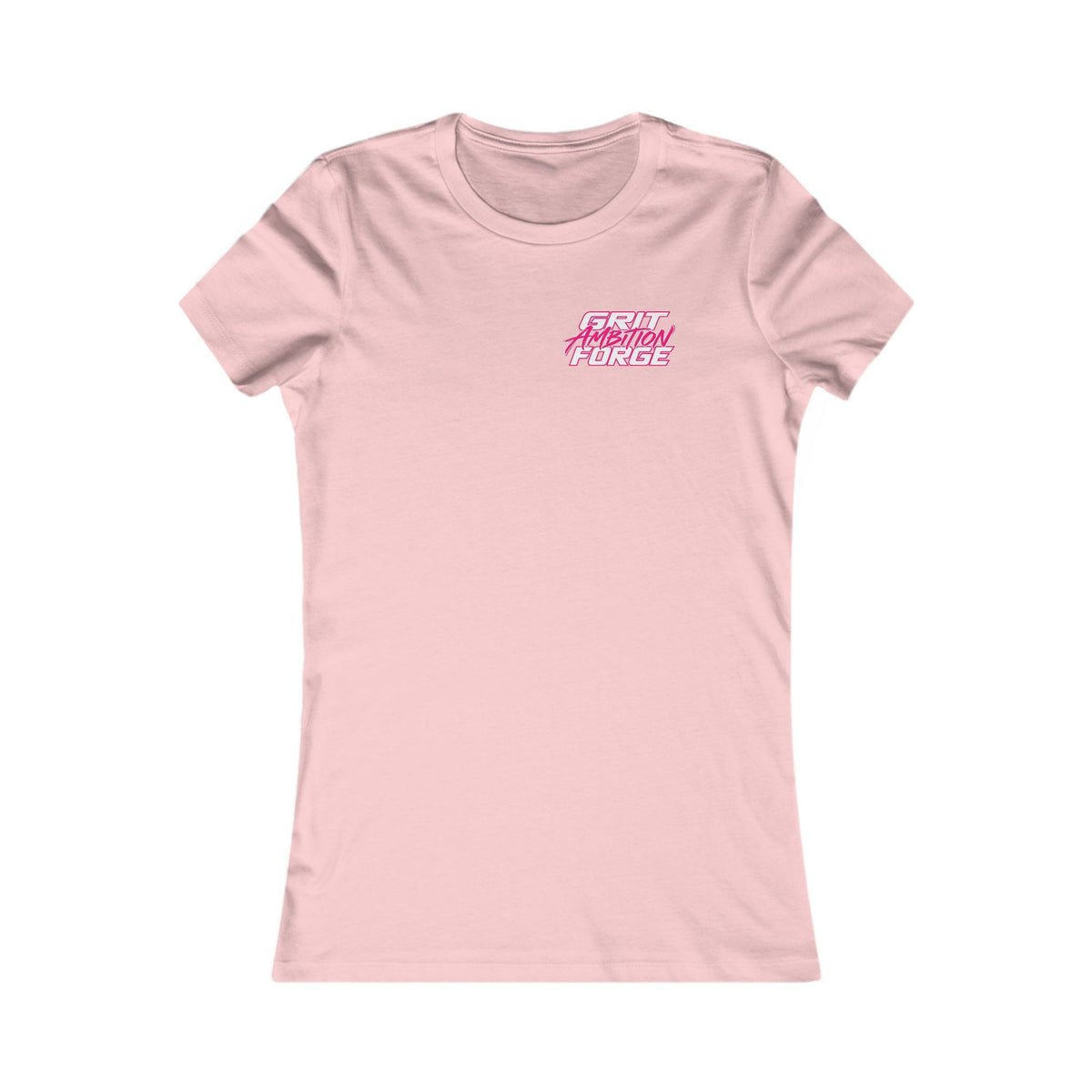 GAFORGE Women’s Graphic Tee — 'Grit Forge' Pink Logo
