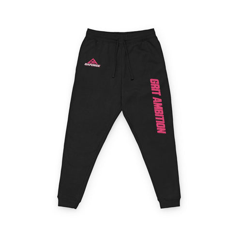 Embroidered 'Stay Hectic' Fleece Joggers — Casual Athletic Streetwear