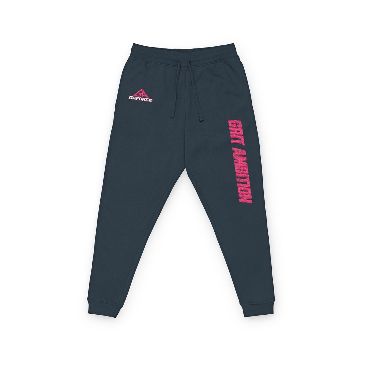 Embroidered 'Stay Hectic' Fleece Joggers — Casual Athletic Streetwear