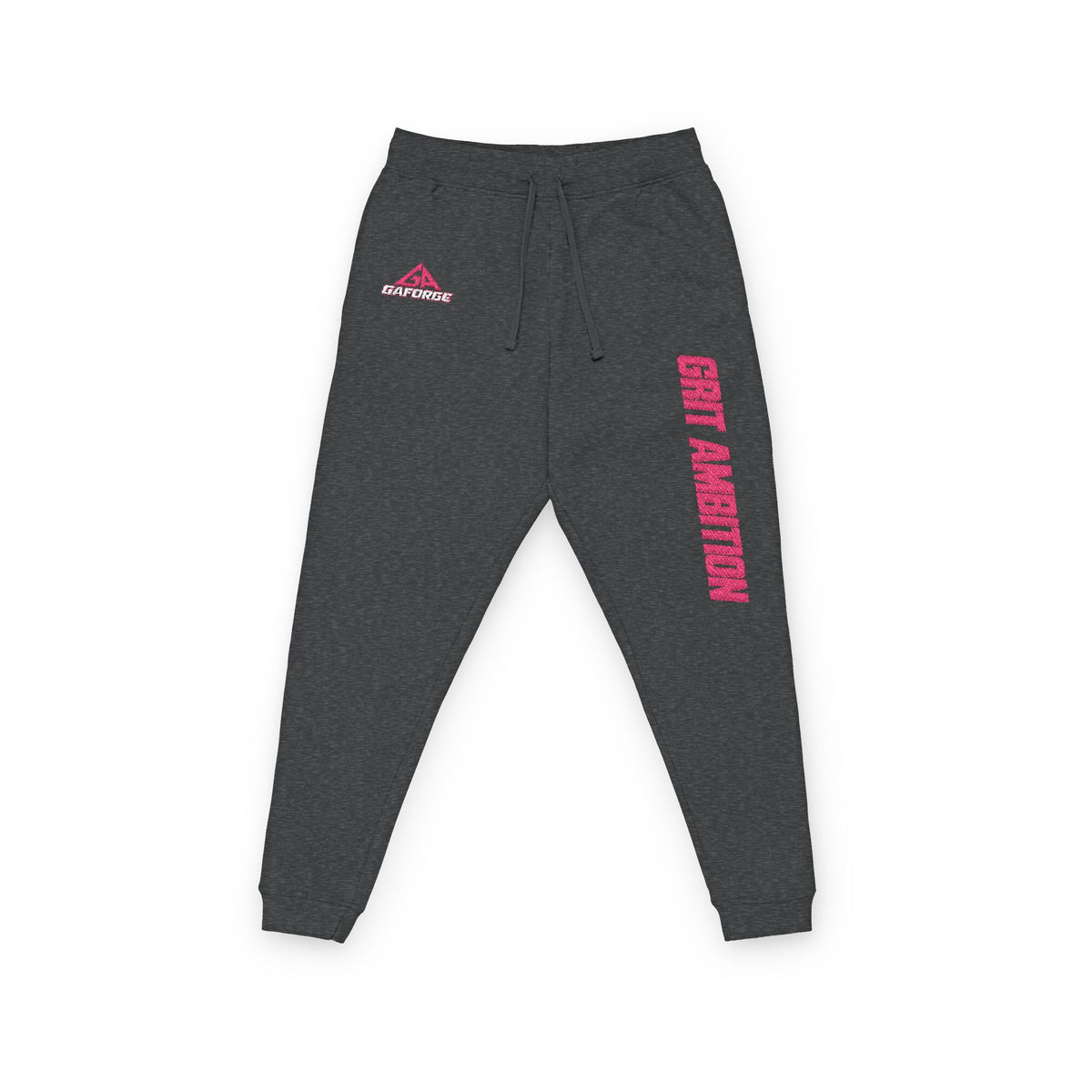Embroidered 'Stay Hectic' Fleece Joggers — Casual Athletic Streetwear