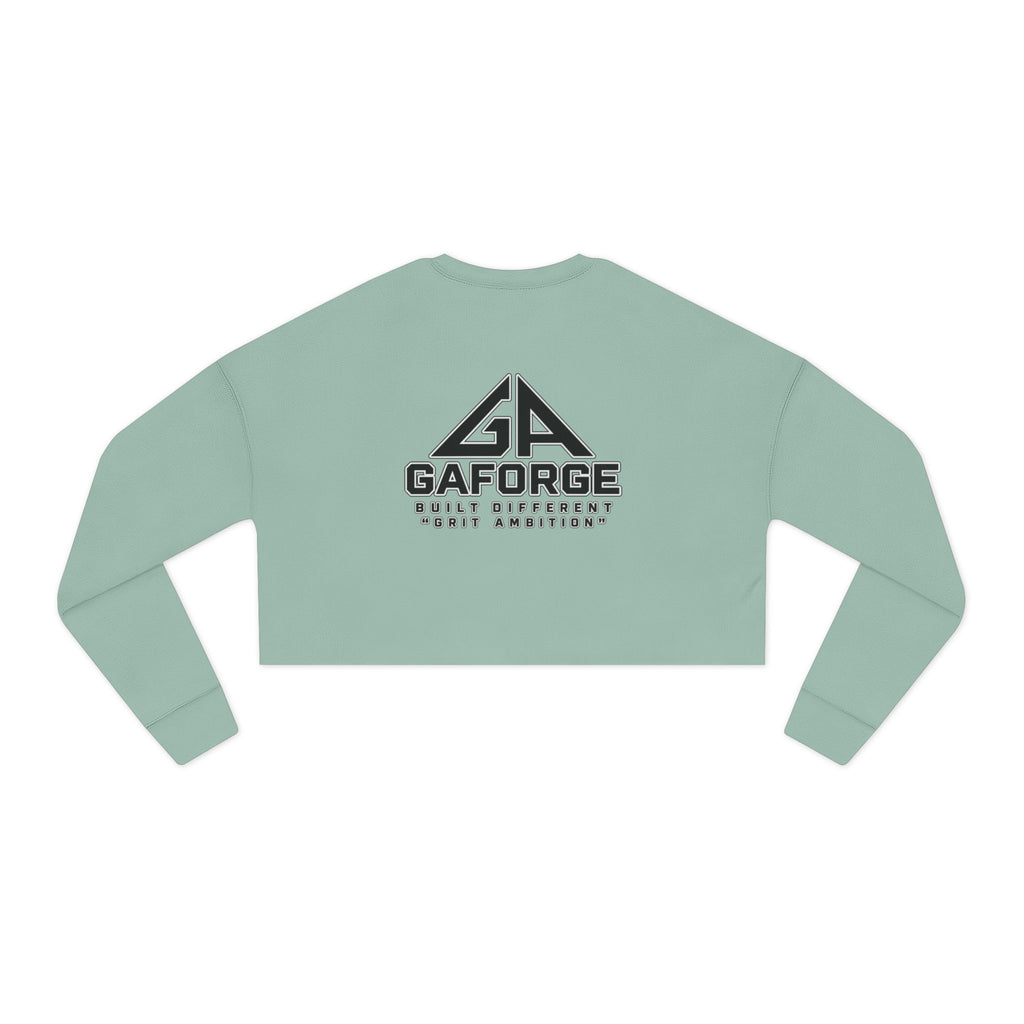 Gaforge Logo Cropped Sweatshirt — Women's Casual Branded Crewneck